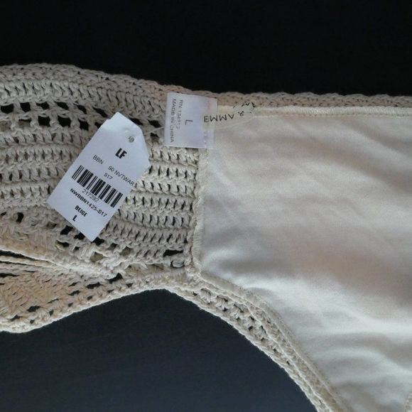 LF Emma & Sam Crochet Strappy Crop Top Large NWT - Picture 4 of 6